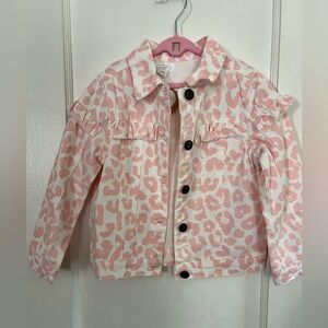 Mud pie pink leopard jacket